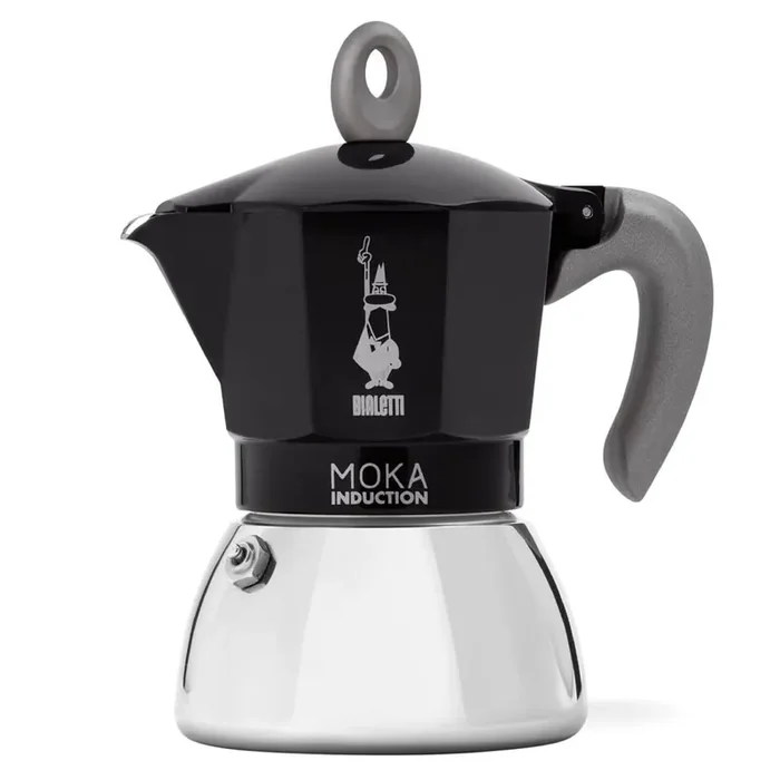 Bialetti – Moka Induction, Moka Pot, Suitable for all Types of Hobs, 6 Cups Espresso (7.9 Oz Espresso), Black