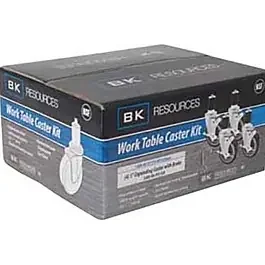 BK Resources 5SBR-RA-LDP-PS4 Work Table Caster Kit 5″ Diameter – 4 Per Kit