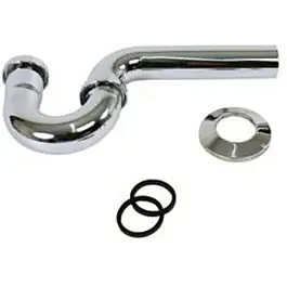 BK Resources BK-PTTP 1-1/2″ IPS Thread Chrome Plated Brass P-Trap