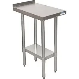 BK Resources SFTS-2430 24″x 30″ 18G Filler Table w/ Undershelf & Riser