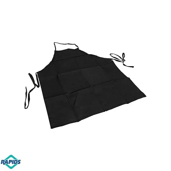 Black Bib Apron 27″ x 32″