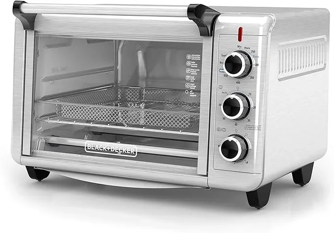 BLACK+DECKER 6-Slice Crisp ‘N Bake Air Fry Toaster Oven