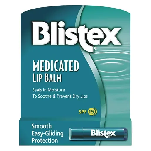Blistex PFYBL83124 Medicated Lip Balm, SPF 15, 0.15 oz