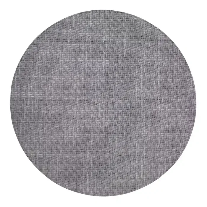 Bodrum Wicker Gray 15 Inch Round Placemats Set of 4