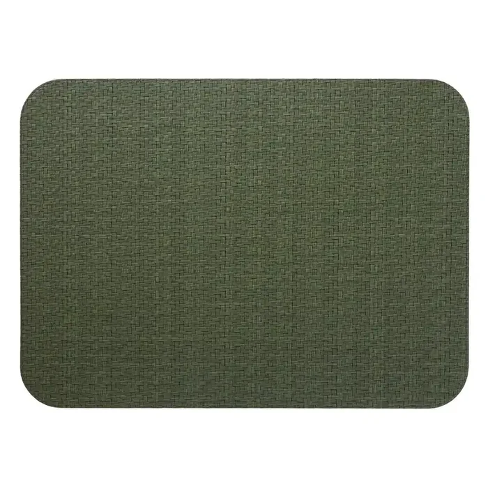 Bodrum Wicker Olive 13×18 Inch Oblong Placemats Set of 4