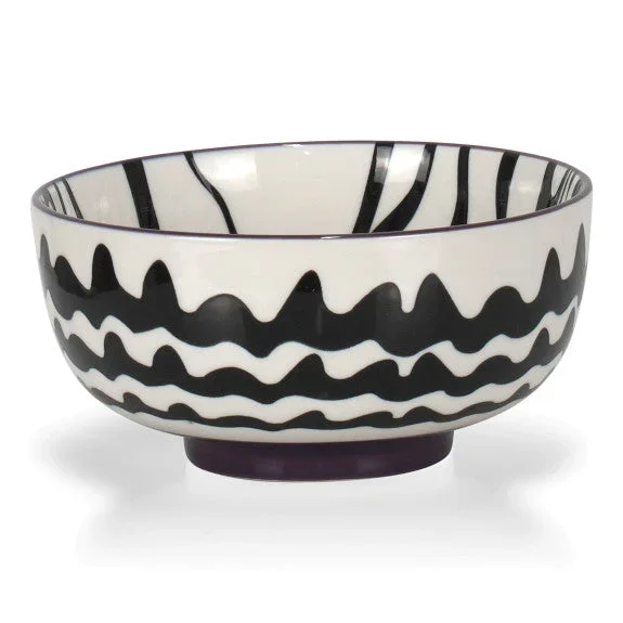 Bol Chevron Noir 14cm