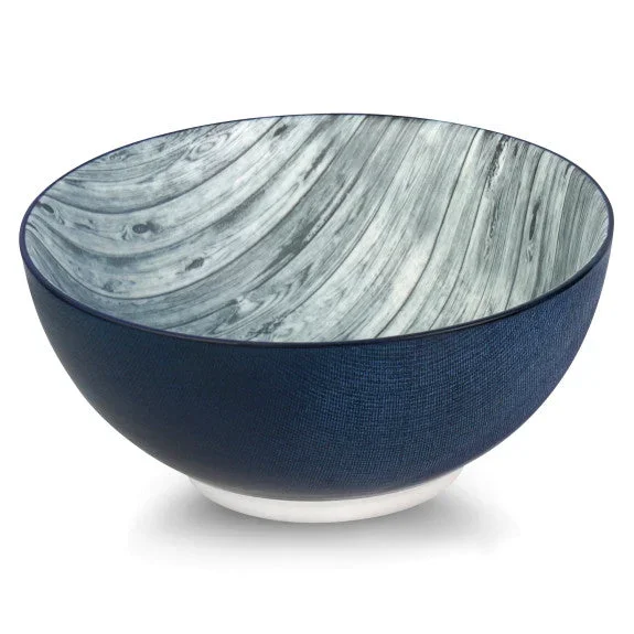 Bol en porcelaine imitation Bois 20 cm