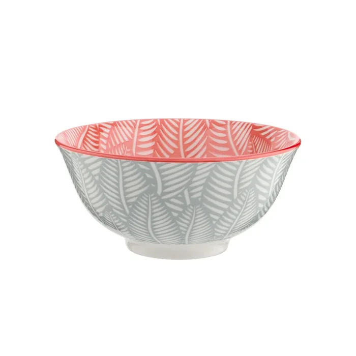 Bol Feuillage Rouge et gris 11.5cm – Trudeau