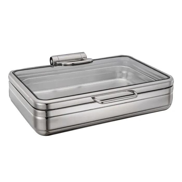 Bon Chef 22003 S/S Magnifico 6 Quart Chafer with Glass Lid