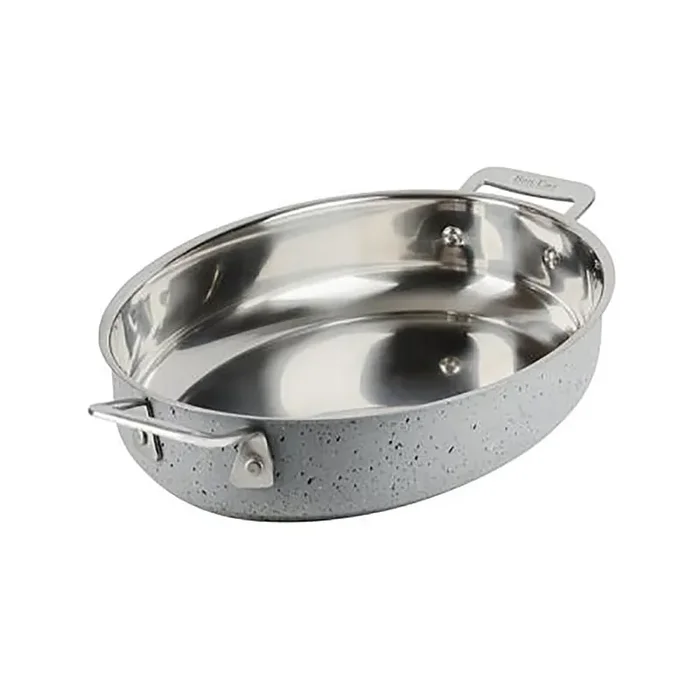 Bon Chef 60020STARLIGHT Induction Oval 38 Ounce Au Gratin Pan