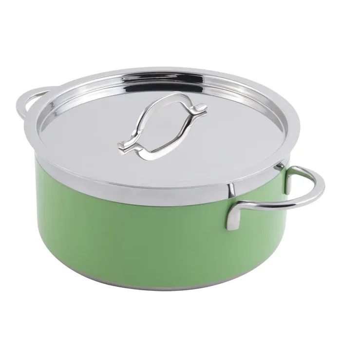Bon Chef 60301LIME Classic Country French 3.3 Quart Pot with Cover