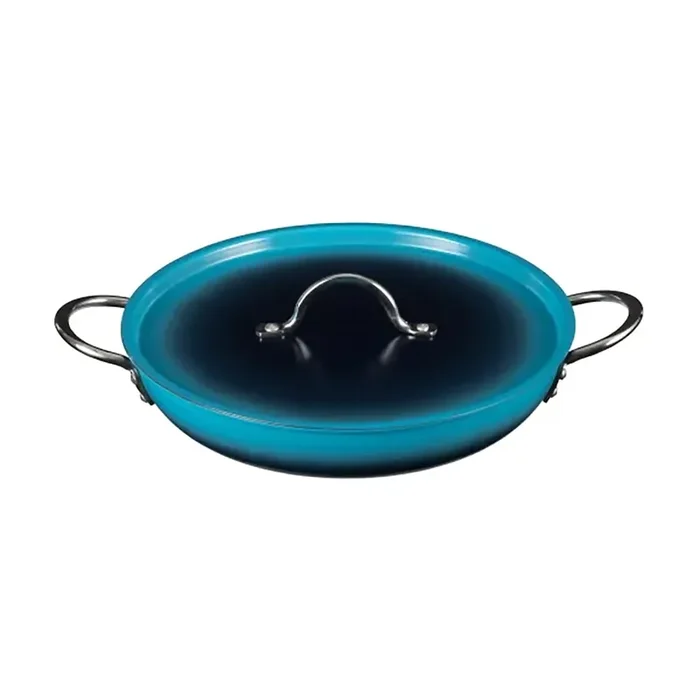 Bon Chef 73306-OM-C Caribbean Blue 3 Quart Saute Pan