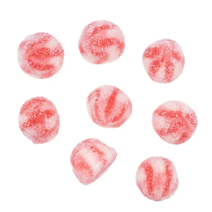 Bonbons spirales sucrées à la fraise 1 kg
