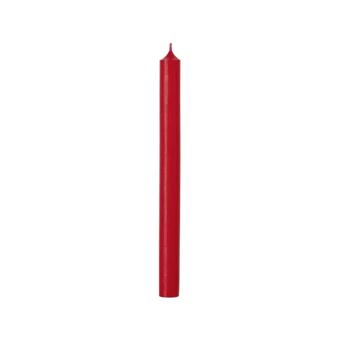 Bougie non parfumée Rouge Grandeurs variées
