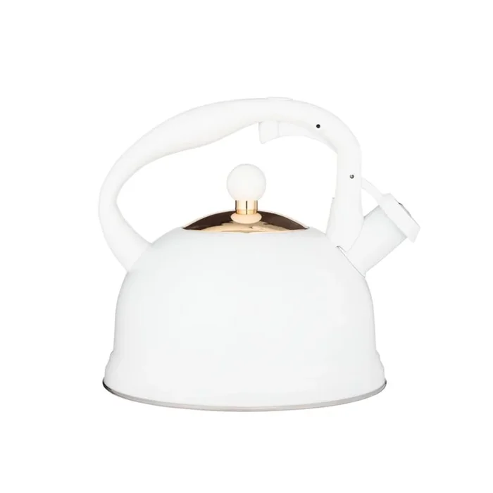 Bouilloire sifflante Otto blanc mat 1,8 L