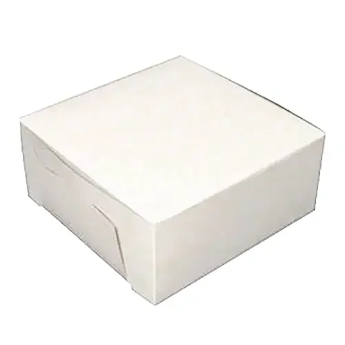 BOXit 994B White 9 x 9 x 4″ Cardboard Bakery Box – 200 / CS