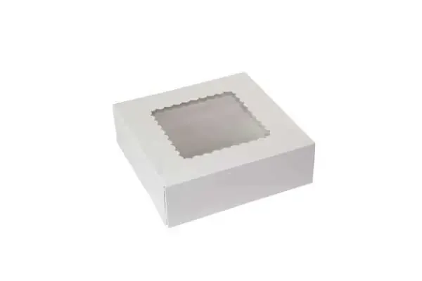 BOXIT CORPORATION 8X8X2.5 BAKERY BOX, WHITE WINDOW, 250/CS