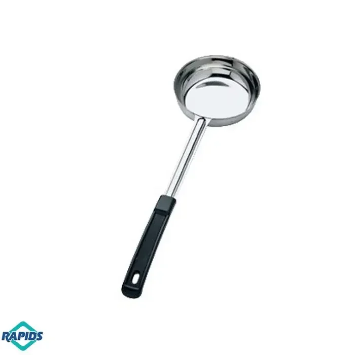 Browne 8 Oz Solid Portioner, Black Handle