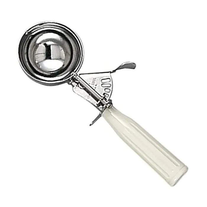 Browne Foodservice 573310 1-Pc. 3.45 Oz. 10 Disher with Ivory Handle