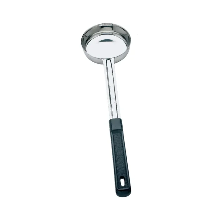 Browne Foodservice 5757240 S/S Solid 4 Oz Portioner with Black Handle
