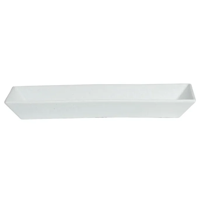Bugambilia BUD11WW White Rectangular Buffet Platter