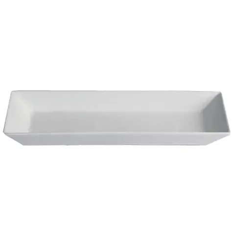 Bugambilia BUD13WW Solid White 101.5 Oz Rectangular Buffet Platter