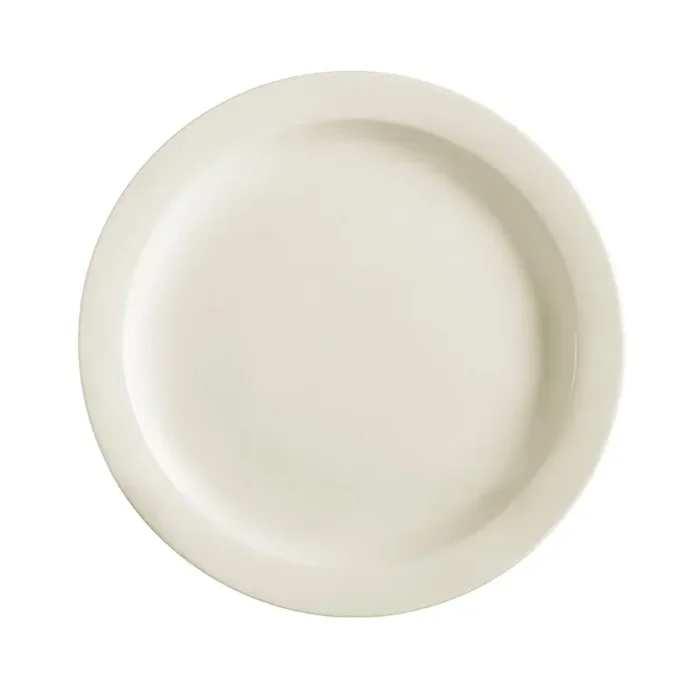 CAC China NRC-7 American White Narrow Rim 7-1/4″ Salad Plate – 36 / CS