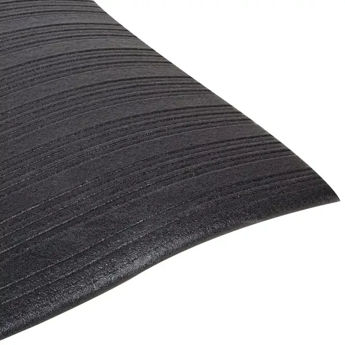 Cactus Mat 1027-C35 Tredlite Black Sponge Ribbed 3‘ x 5‘ Floor Mat