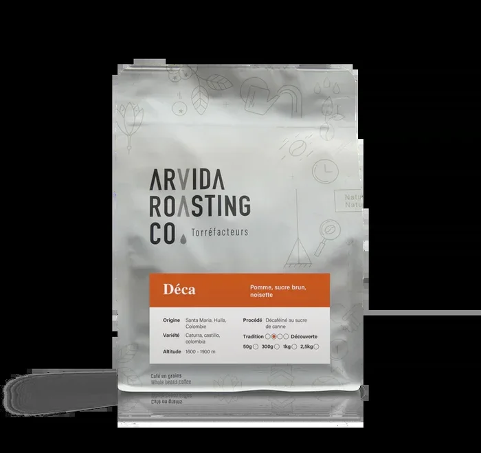 Café en grains Déca Colombie 300 g – Arvida Roasting Co