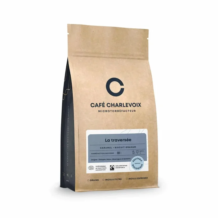 Café en grains La Traversée 1kg – Café Charlevoix