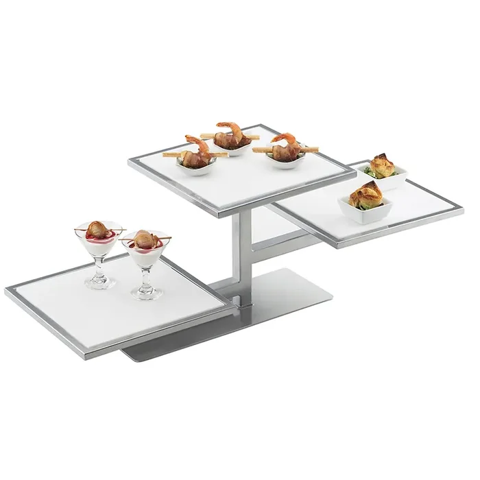 Cal-Mil 1140-74 One By One Silver 3 Tiered Riser