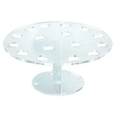 Cal-Mil 1265 Clear Acrylic 16 Hole Pedestal Cone Holder