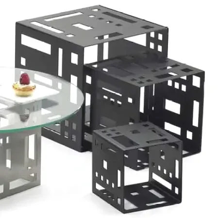 Cal-Mil 1607-9-13 Black 9″ Square Cube Riser
