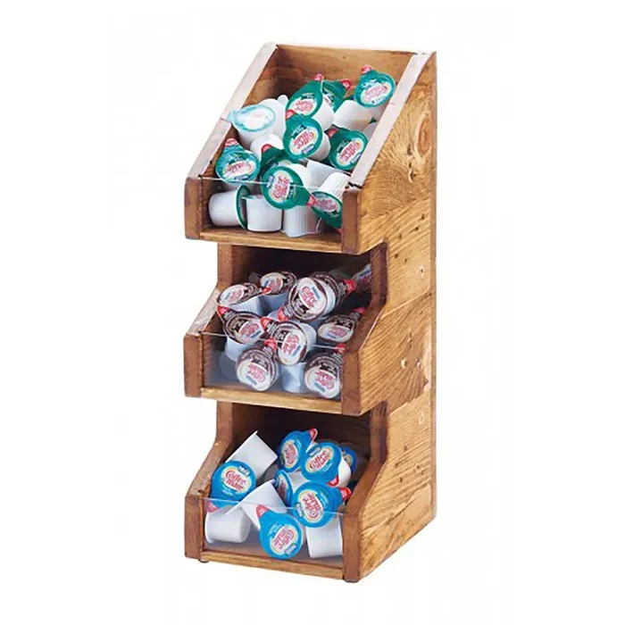 Cal-Mil 2053-99 Madera Rustic Pine 3-Sect Condiment Organizer