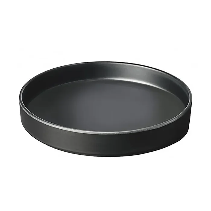 Cal-Mil 22017-12-13 Hudson Black 12″ Stacking Plate – 6 / CS