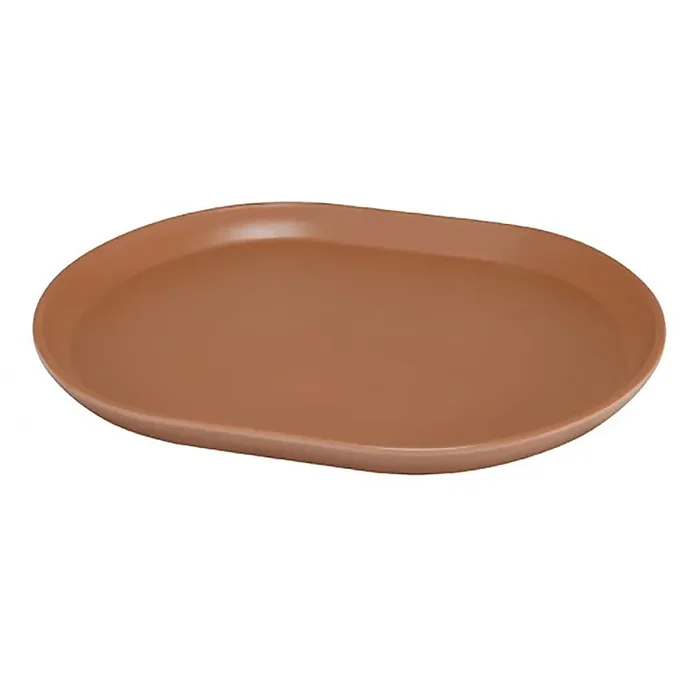 Cal-Mil 22018-109 Hudson 14 x 11.25 Terra Cotta Melamine Platter – 6 / CS