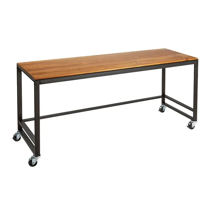 Cal-Mil 22340-72-99 Madera 72 x 24 x 34″ Pine Top Shelf Table