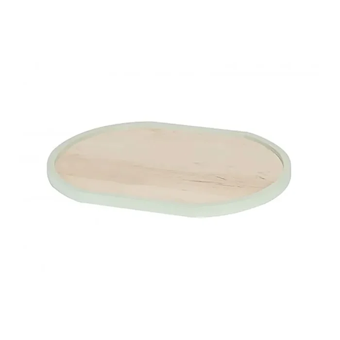 Cal-Mil 22379-1316-107 Blonde Matcha Rim 13″ x 16″ Oval Serving Tray