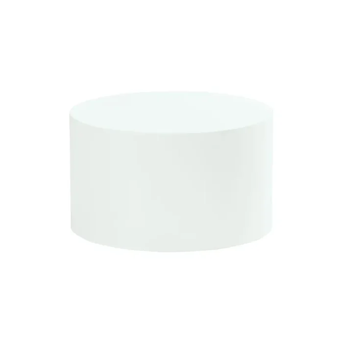 Cal-Mil 23200-127-15 Juno 12″Dia x 7″ White Metal Riser