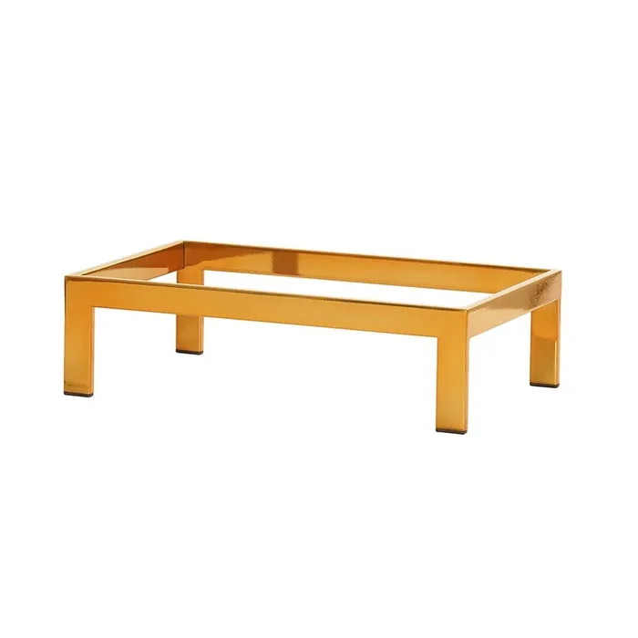 Cal-Mil 23603-6-130 Antique Brass 20 x 12 x 6″ H Metal Riser