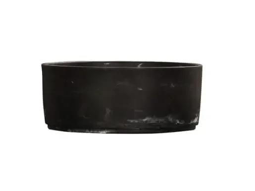 Cal-Mil 23738-8-124 8″ Resin Bowl-Black Marble