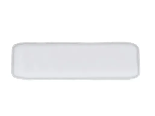 Cal-Mil 24120-206-15 Carmel 20X6X.75 Platter-White 3/Case