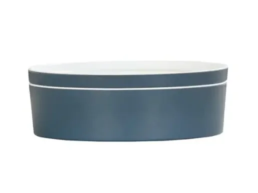 Cal-Mil 24126-9-111 9″ Round Bento Box-Stone Blue 3/Case