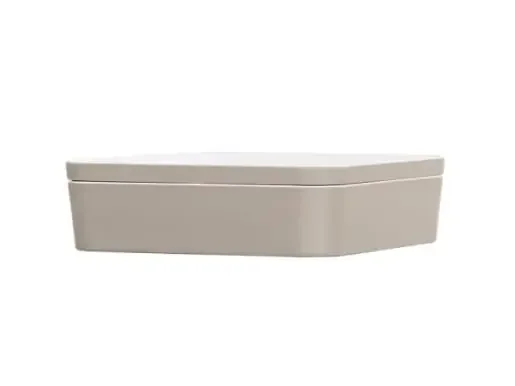 Cal-Mil 24131-10-102 10.5″ Square Bento Box-Ash 3/Case