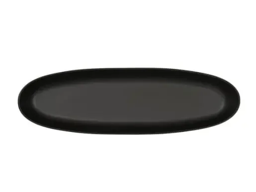 Cal-Mil 24403-620-13 Bali Oval Platter-6X20 Black 6/Case