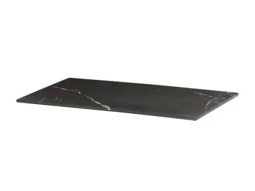 Cal-Mil 24407-1220-124 Black Marble 12X20 Tray