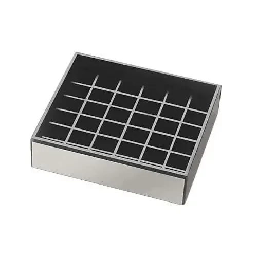 Cal-Mil 392-010 Silver 4″ x 4″ Spigot Drip Tray