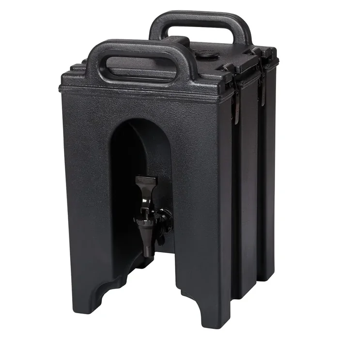 Cambro 100LCD110 Camtainer Black 1.5 Gal. Insulated Beverage Server