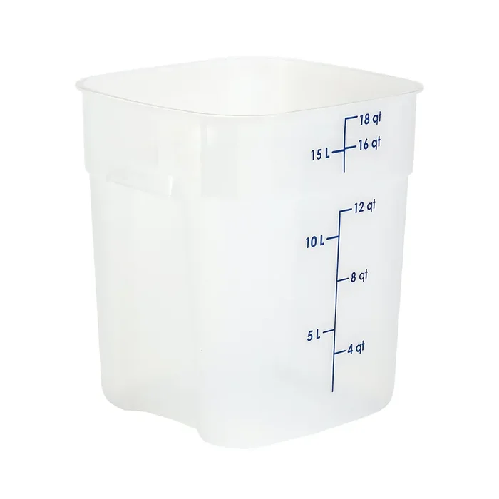 Cambro 18SFSPROPP190 FreshPro Translucent 18 quart Storage Container