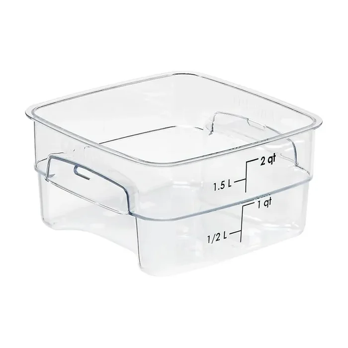 Cambro 2SFSPROCW135 FreshPro Clear 2 Quart Storage Container